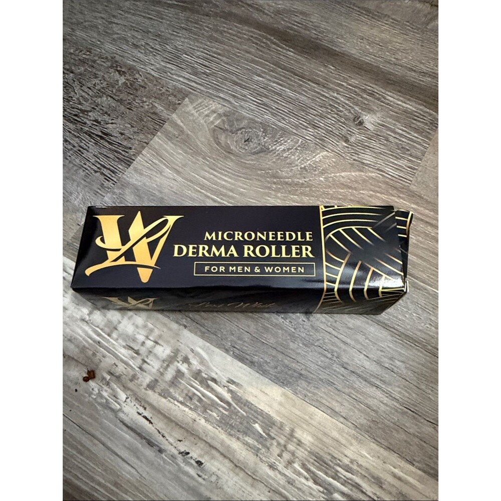 Microneedle Derma Roller - For Men & Women (Black & Gold Packaging)